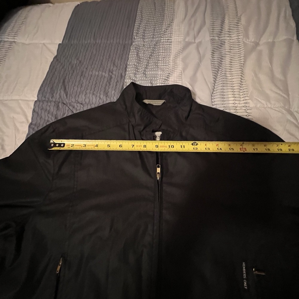Vtg Members Only Europe Craft Black 13/14 Jacket D Ring Buckles On Hem Hong Kong - Picture 9 of 13
